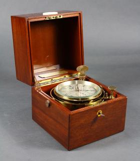 Appraisal: Thomas Mercer chronometer housed in a fitted box opening to