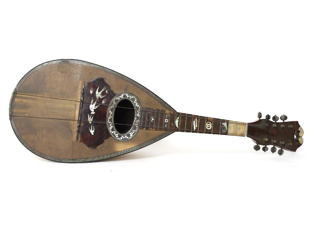 Appraisal: Good late th century Neapolitan mandolin by and labelled Nicola