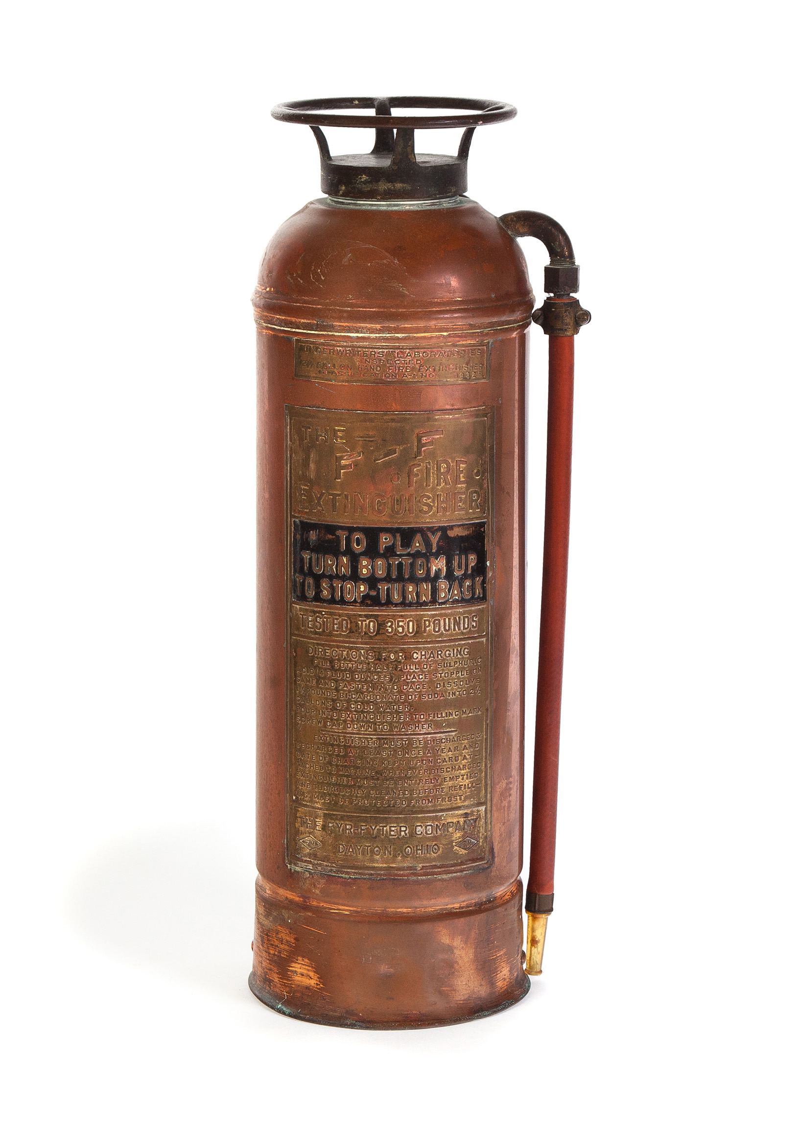 Appraisal: FYR-FYTER COMPANY FIRE EXTINGUISHER Dayton Ohio st half- th century