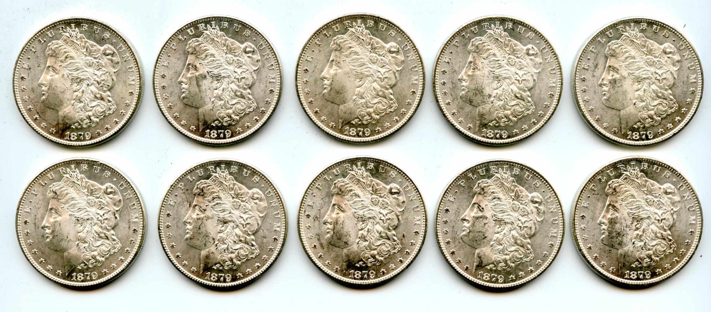 Appraisal: -S All are fully lustrous with typical bagmarks PCGS Choice