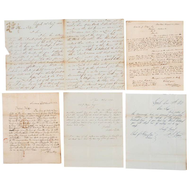 Appraisal: FOLGER Charles J - Archive of correspondence including letters from