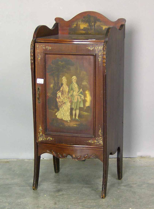 Appraisal: Depression era mahogany music cabinet h w