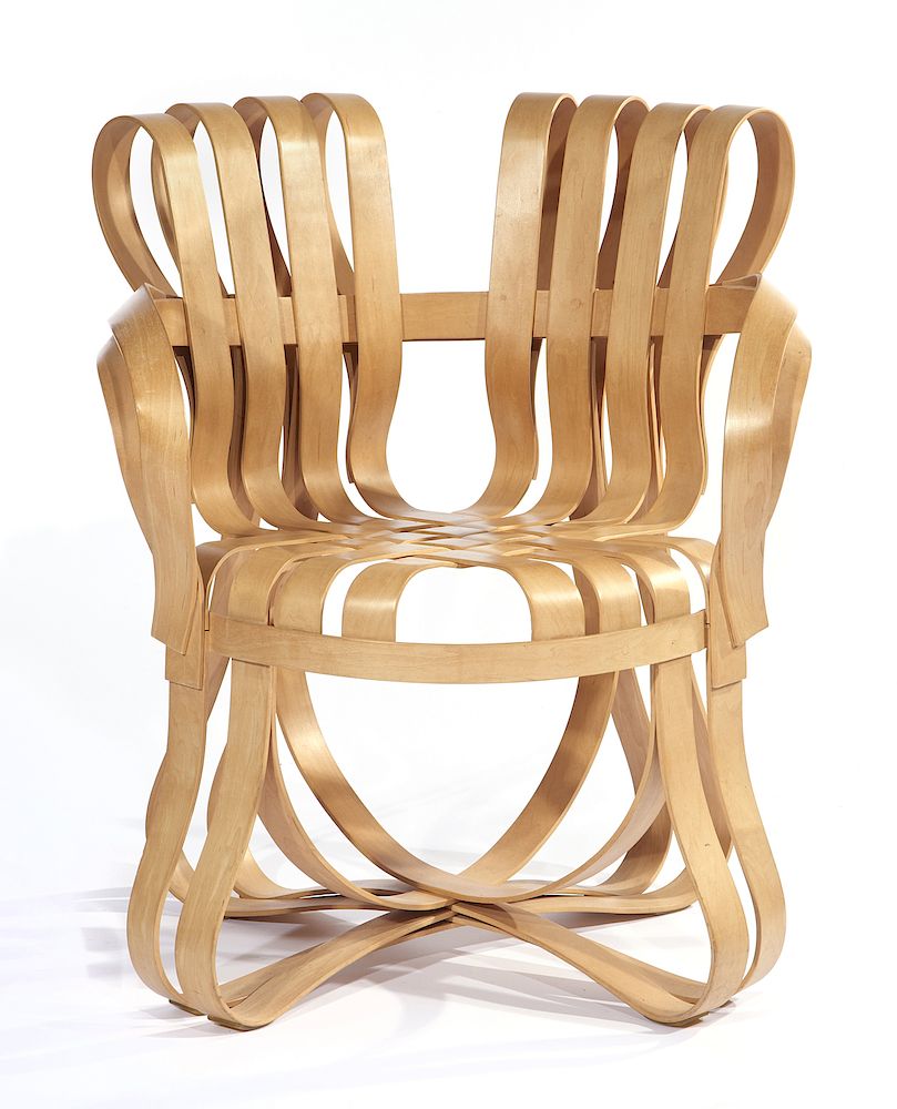 Appraisal: Frank Gehry for Knoll Cross Check armchair Frank Gehry for