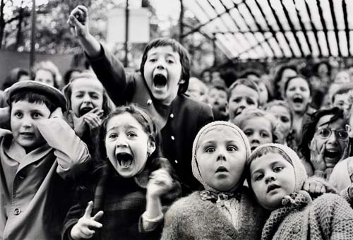 Appraisal: EISENSTAEDT ALFRED - Children at Puppet Theatre Paris Silver print