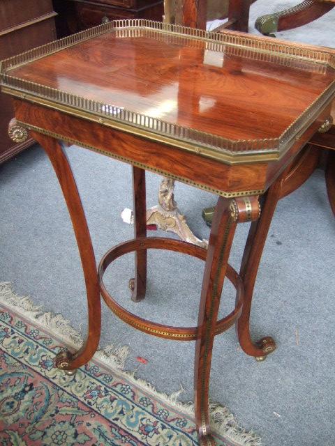 Appraisal: A th century rosewood and gilt bronze mounted guiridon the