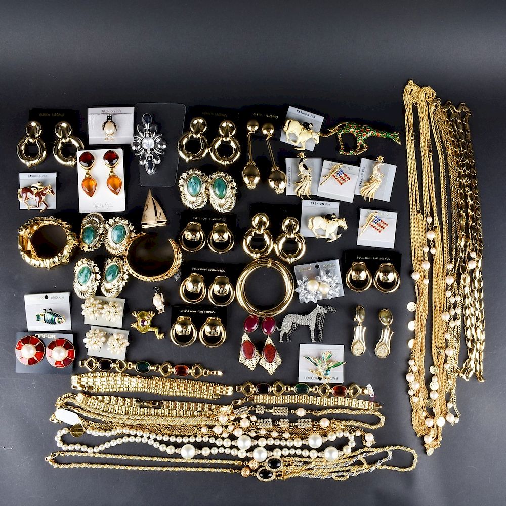 Appraisal: Large Collection of Retro Costume Jewelry Large Collection of Retro