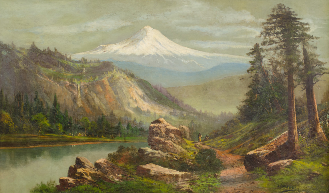 Appraisal: JOHN J ENGLEHART OIL ON CANVAS California - Mount Hood