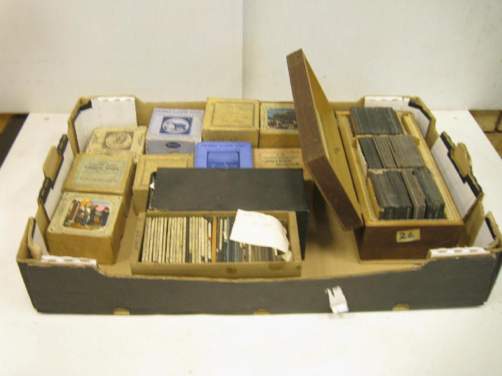 Appraisal: Boxed sets of Lantern Slides and photographic Lantern Slides