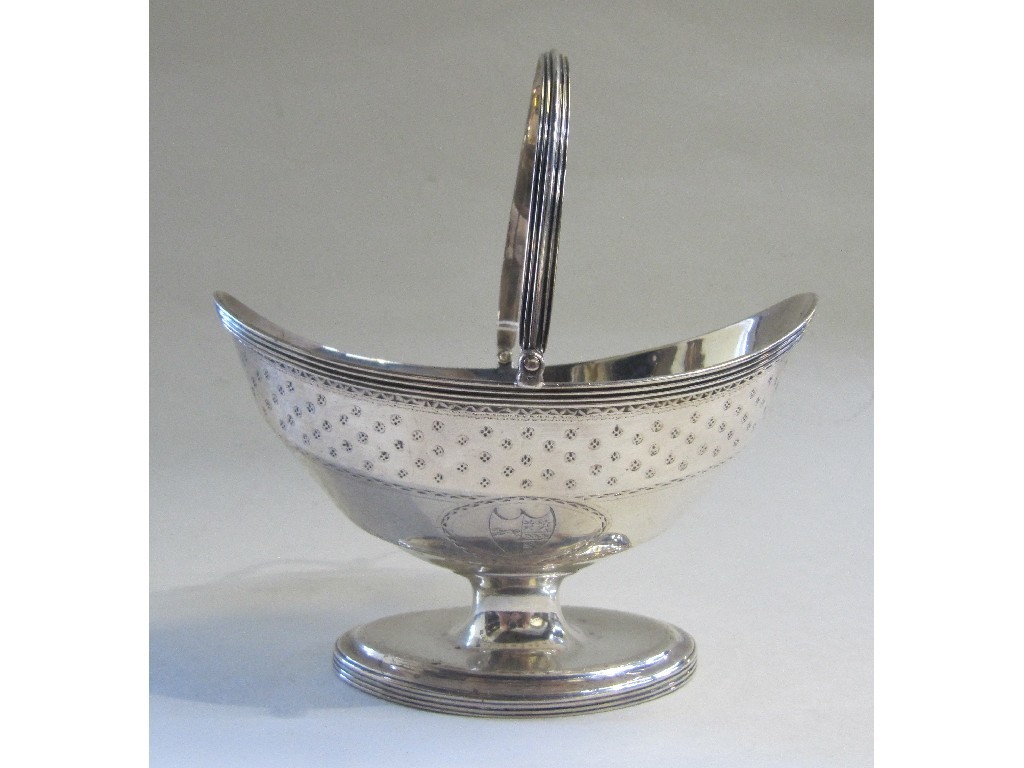 Appraisal: Silver sugar basket London