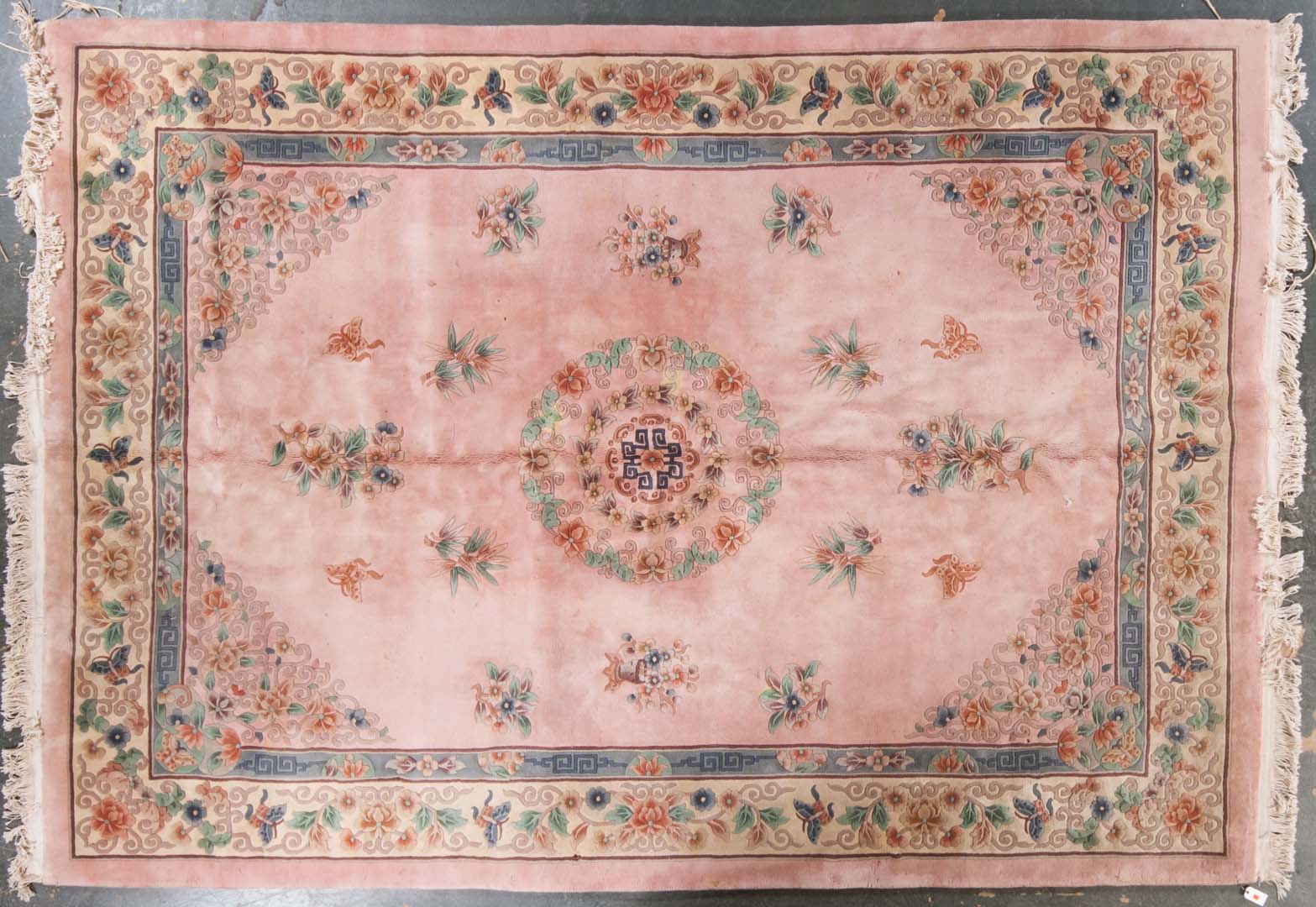 Appraisal: Line Chinese carpet approx x China modern