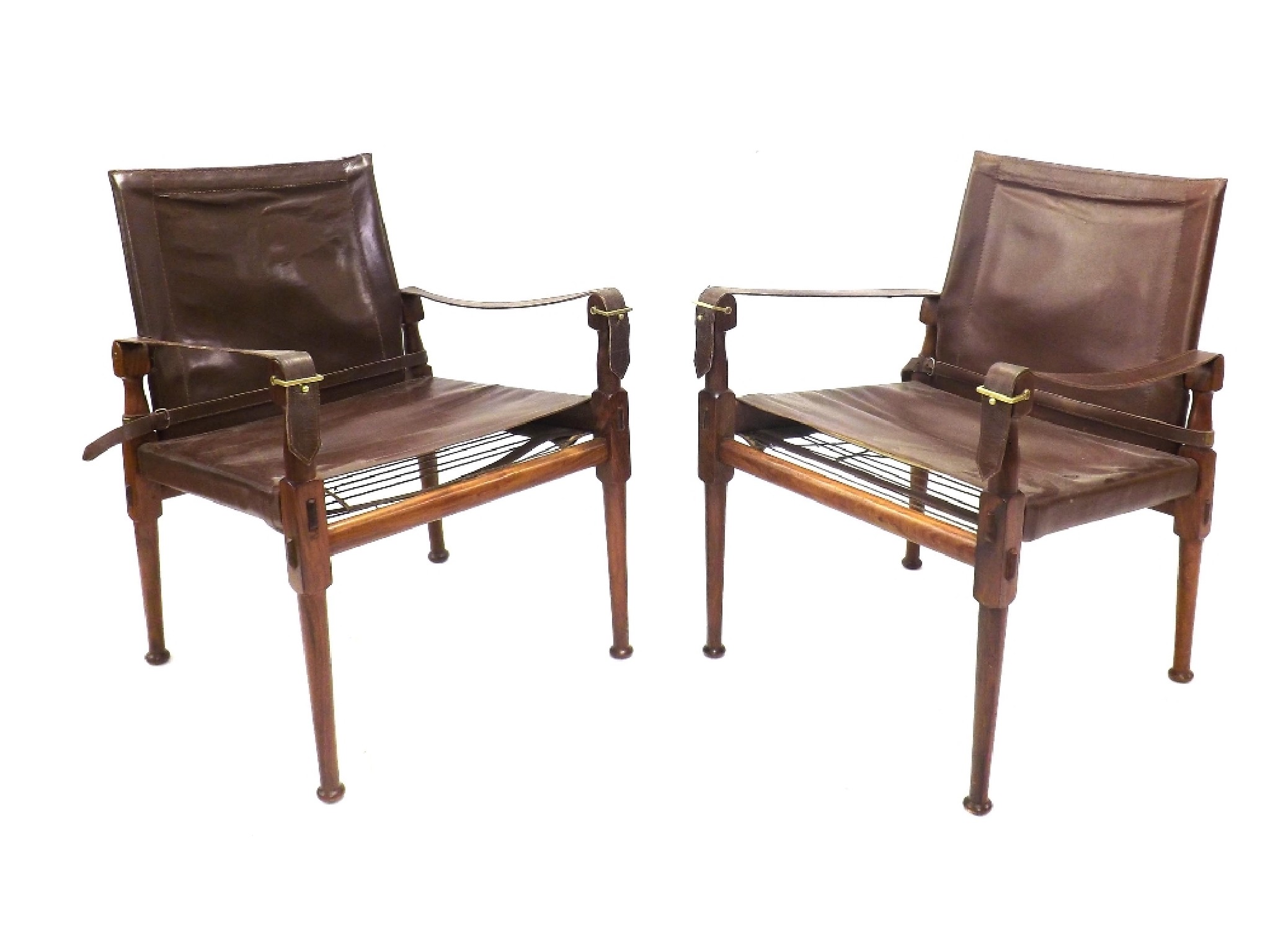 Appraisal: M Hayat Brothers Ltd - quality pair of teak leather