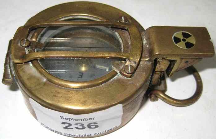 Appraisal: Military Brass Compass by Stanley of London numbered - -