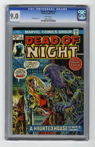 Appraisal: Dead of Night CGC Marvel Comics Click for full description