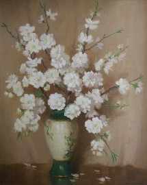 Appraisal: Erik Langker - Spring Blossoms oil on canvas board signed