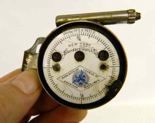 Appraisal: Cyclometer New York Standard Watch Co with porcelain face ''Mass