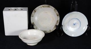 Appraisal: Four Korean Chinese Ceramics lot of Korean Chinese ceramics consisting