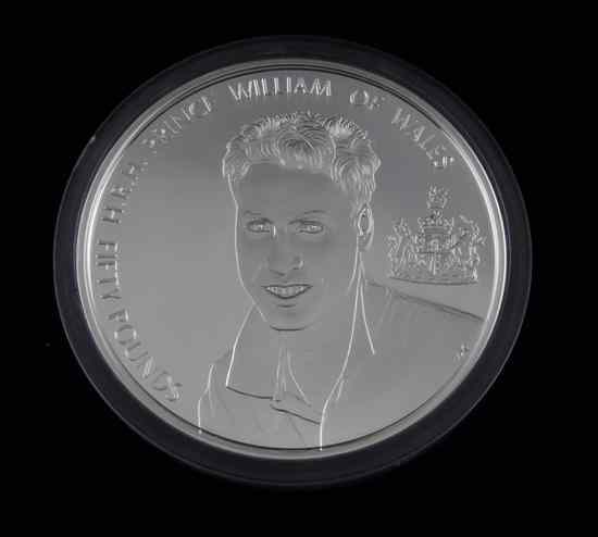 Appraisal: Alderney AR kilo silver Prince William FDC cased Estimate -