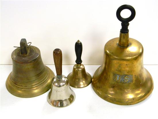 Appraisal: Four bells the largest with cast U S the two