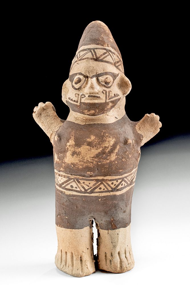 Appraisal: Chancay Pottery Female Standing Figure Pre-Columbian Peru Chancay culture ca