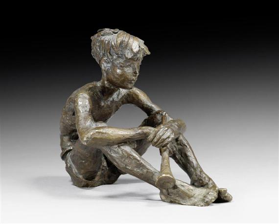 Appraisal: SINTENIS REN E Glatz - Berlin Seated boy with shalm