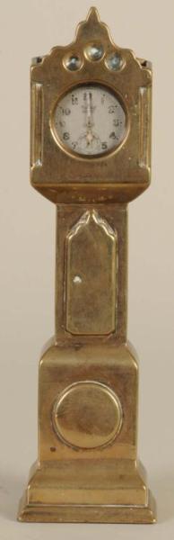 Appraisal: Brass Watch Hutch in The Form of a Tall Clock