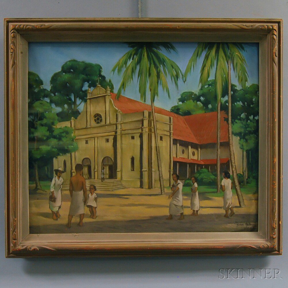 Appraisal: Frank Follmer American th Century Samoa Signed and titled Frank