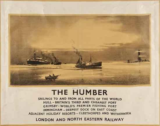 Appraisal: MASON Frank H RI - THE HUMBER LNER lithograph in