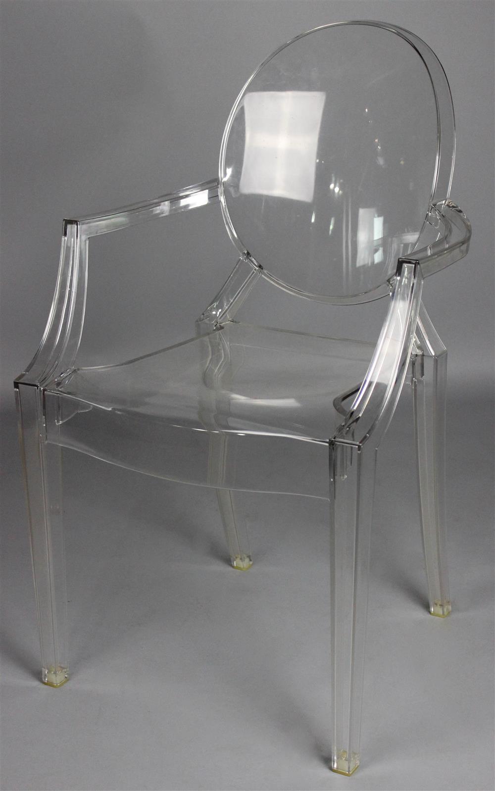 Appraisal: KARTELL LOUIS GHOST ARMCHAIR BY PHILIPPE STARCK marked Louis Ghost