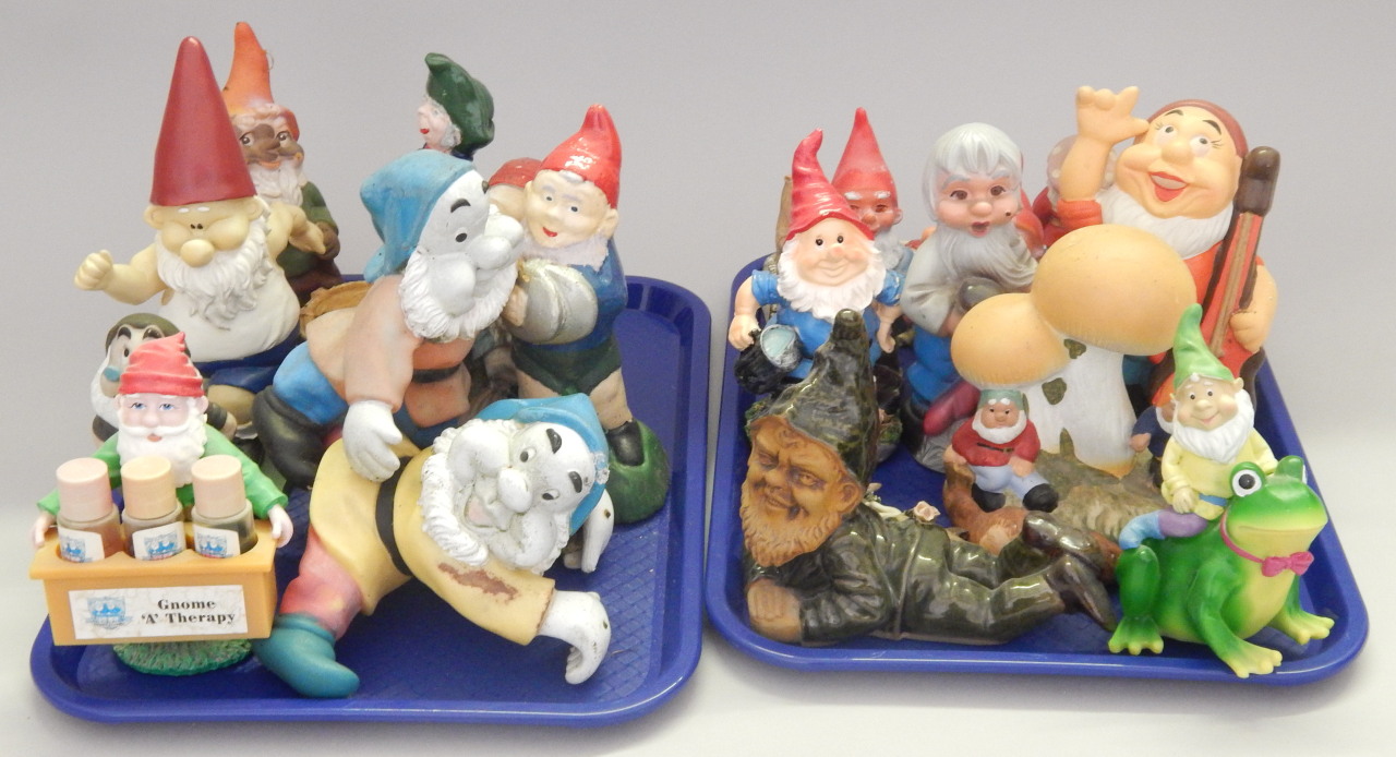 Appraisal: A large quantity of garden gnomes to include some ceramic