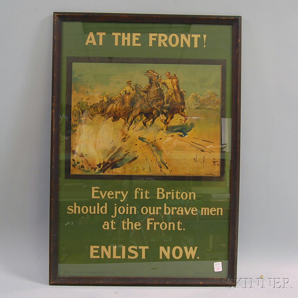 Appraisal: British WWI At the Front Every fit Briton Enlist Now