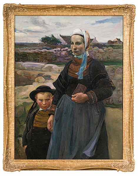 Appraisal: Elizabeth Nourse Ohio - Rentrant de l rsquot eglise Penmarc