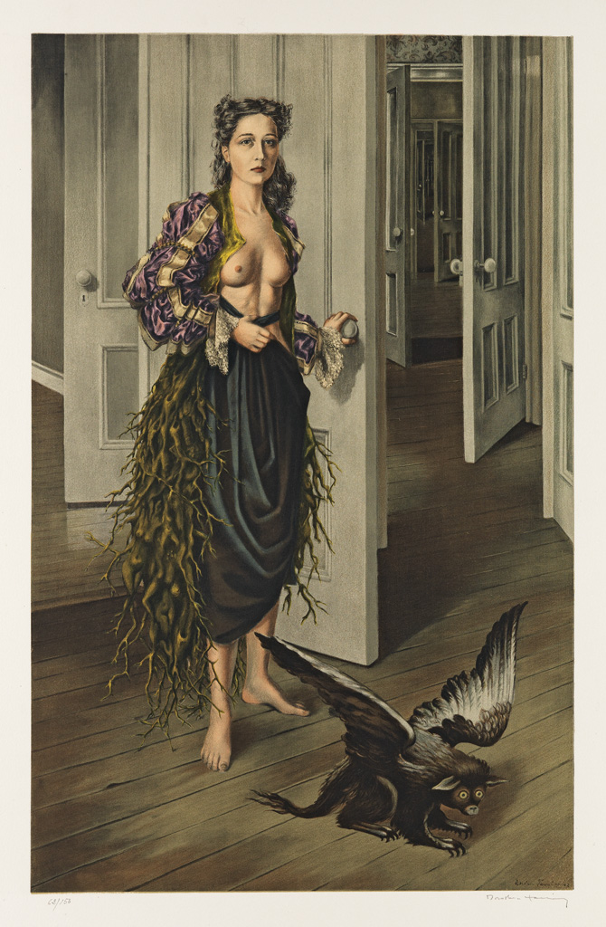 Appraisal: DOROTHEA TANNING Birthday Self Portrait at Age Offset color lithograph