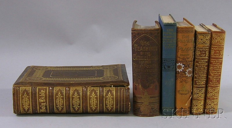 Appraisal: Six th and Early th Century Decorative Bound Books Masters