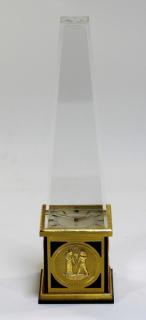 Appraisal: LeCoultre Egyptian Obelisk SWITZERLND CIRCA A LeCoultre Egyptian obelisk form