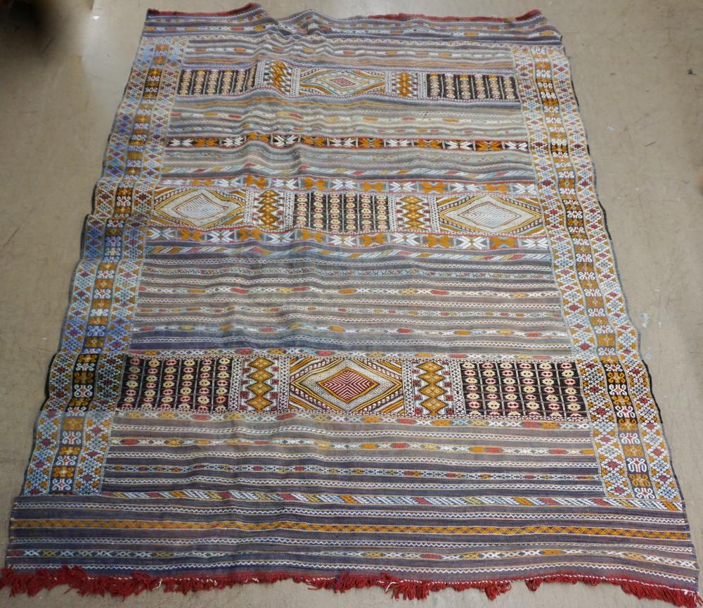 Appraisal: TRIBAL FLATSTICH RUG FT IN X FT INTribal Flatstich Rug