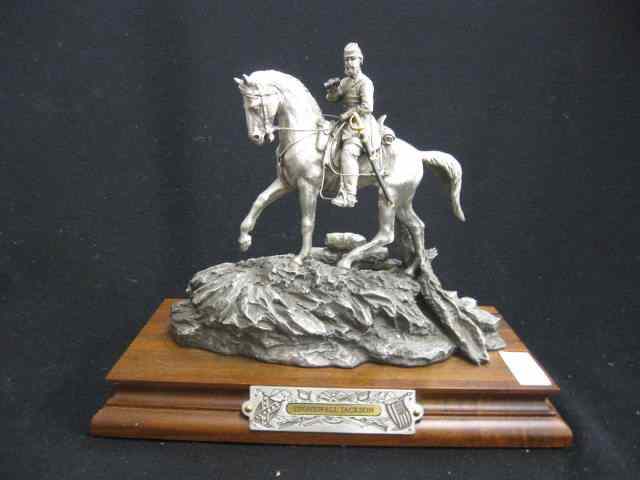 Appraisal: Chilmark Pewter Civil War Figurine ''StonewallJackson'' by Francis Barnum ''