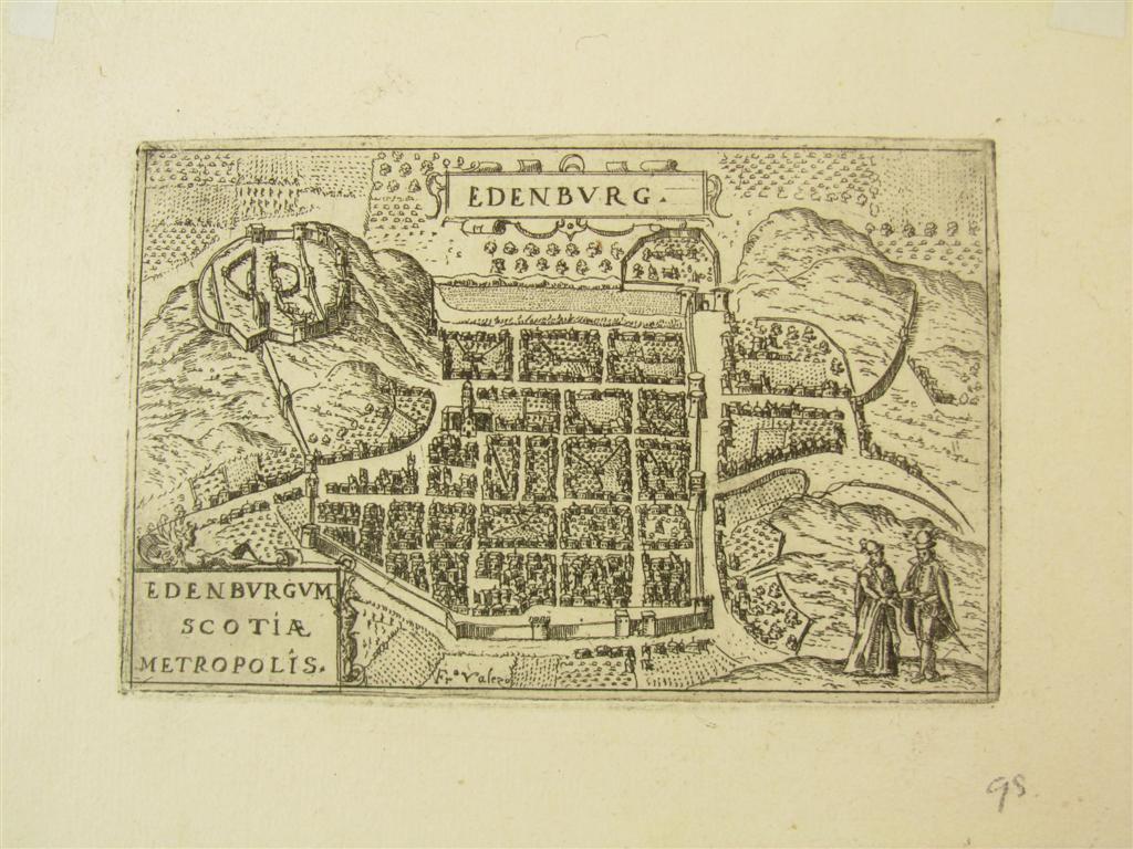 Appraisal: Edinburgh - Valegio Francesco Edenburg Edenburgum Scotiae metropolis engraved plan