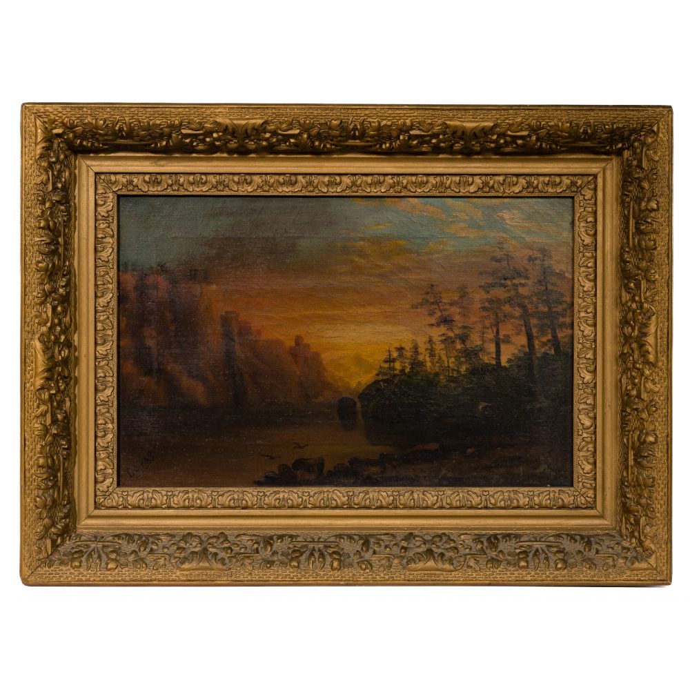 Appraisal: UNKNOWN ARTIST HUDSON RIVER SCHOOL TH CENTURY OIL ON CANVASUndated