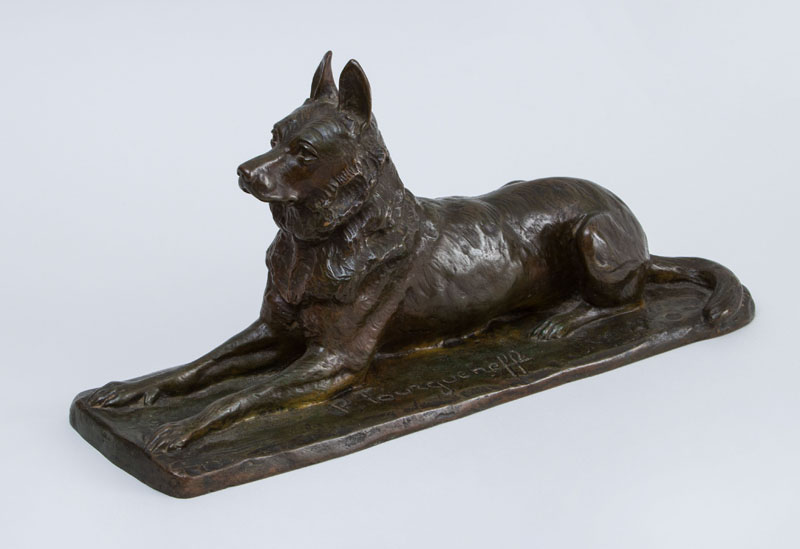 Appraisal: PIERRE NICHOLAS TOURGUENEFF - GERMAN SHEPHERD Bronze inscribed 'P Tourgueneff'