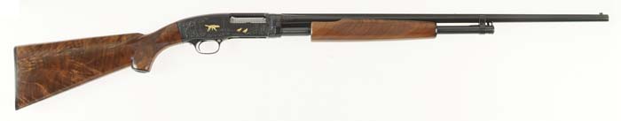 Appraisal: DELUXE ENGRAVED WINCHESTER MODEL PUMP SHOTGUN Cal SN Beautiful deluxe