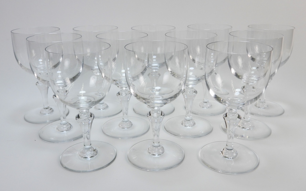 Appraisal: PC BACCARAT NORMANDIE WATER GOBLETS France th CenturyColorless blown glass