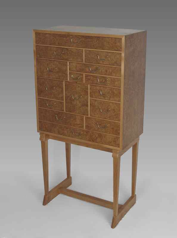 Appraisal: JOSEF FRANK CHEST OF DRAWERS Manufactured by Svenskt Tenn drawer