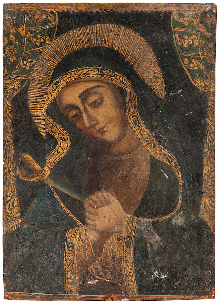 Appraisal: Artist Unknown Mexico Mater Dolorosa Artist Unknown Mexico Mater Dolorosa