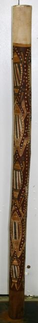 Appraisal: An Aboriginal bone coffin Yirrakala painted with frog totems on