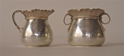 Appraisal: Sterling silver creamer and sugarwhiting providence rhode island th century