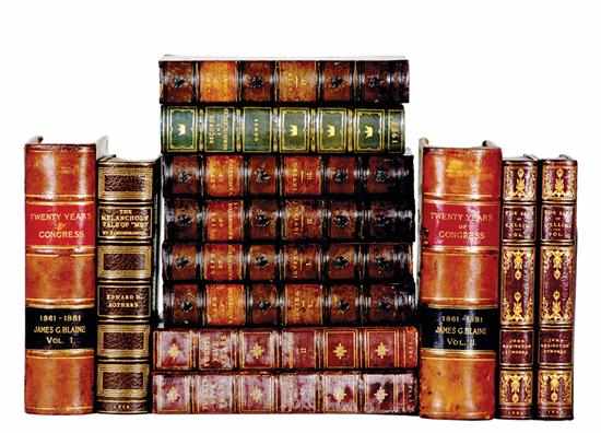 Appraisal: Fine leatherbound books Biographies Irving Washington LIFE OF GEORGE WASHINGTON