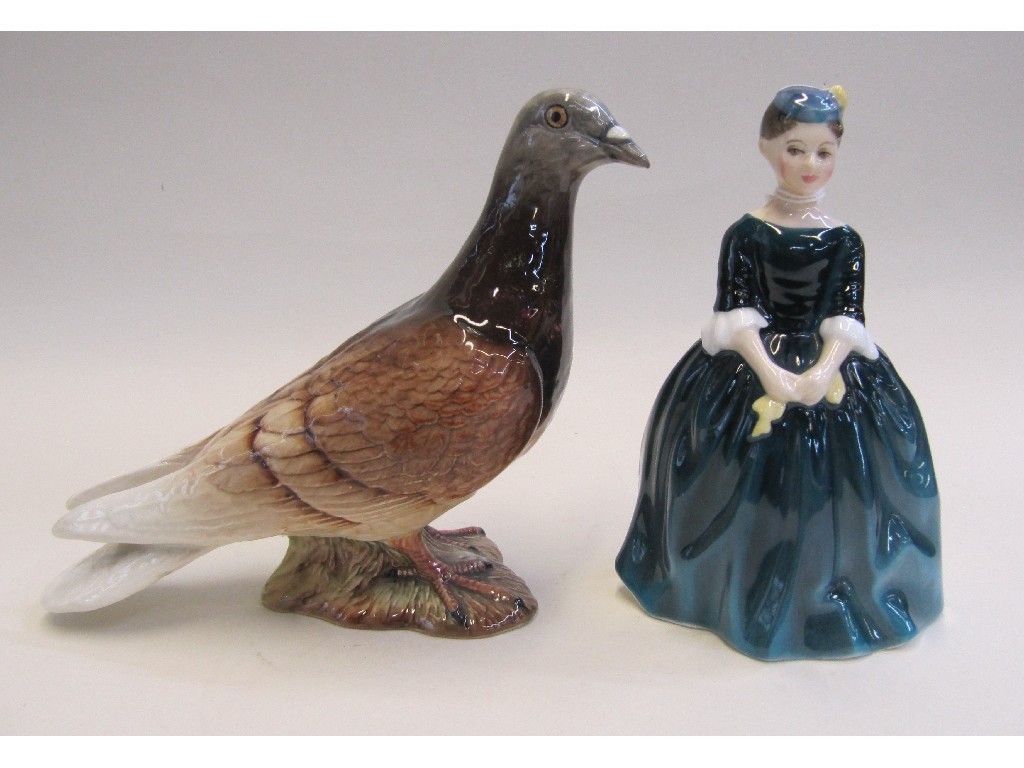 Appraisal: Beswick pigeon no and a Doulton figure Cherie HN