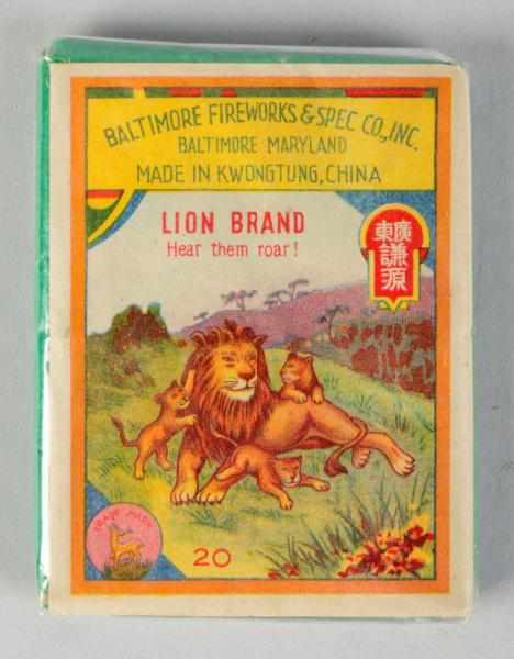 Appraisal: Lion Brand -Pack Firecrackers Class Baltimore Fireworks and Specialty Company