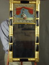 Appraisal: MIRROR - American looking glass with two panel Empire black