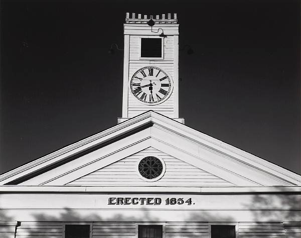 Appraisal: Ansel Adams American - Courthouse Mariposa California Gelatin silver print